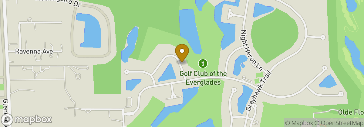 Map location: Golf Club of the Everglades