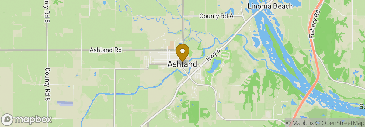 Map location: Ashland