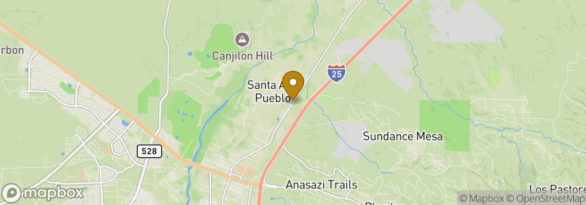Map location: Santa Ana Pueblo