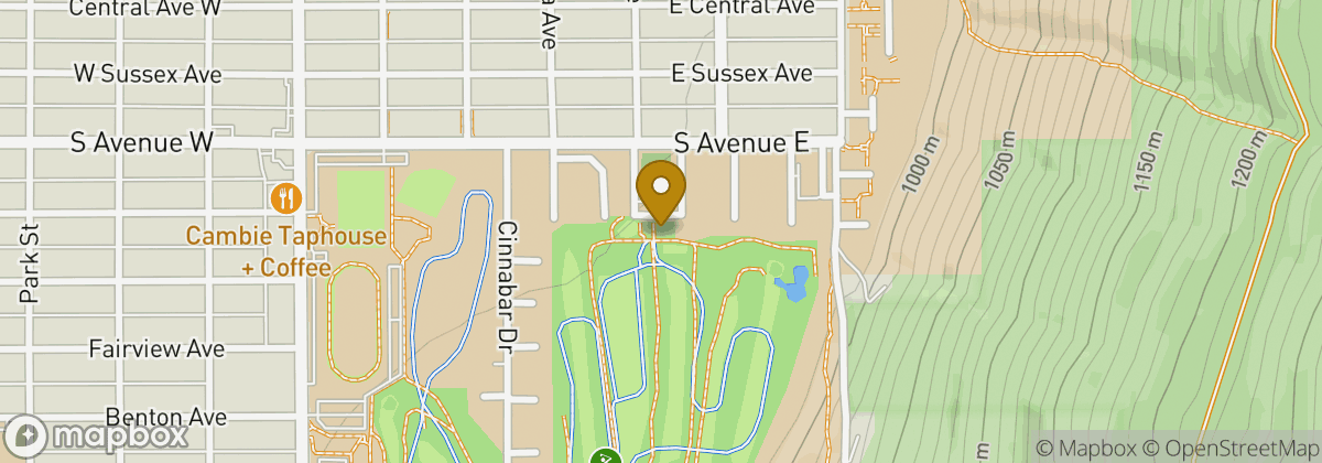Map location: University of Montana Golf Course