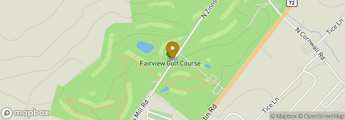 Map location: Fairview Golf Course