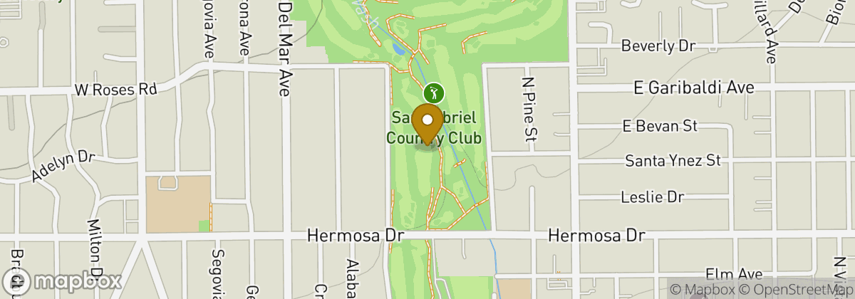 Map location: San Gabriel Country Club