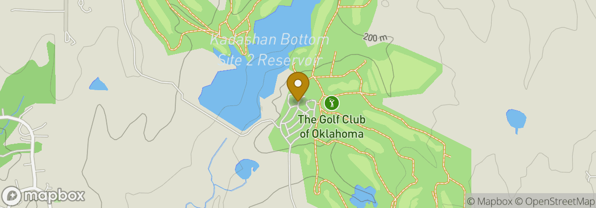 Map location: The Golf Club of Oklahoma