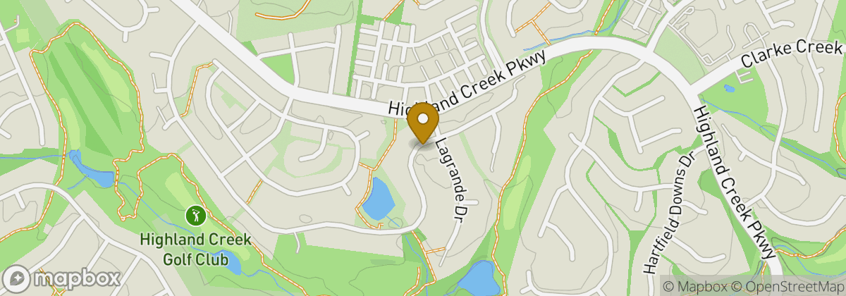 Map location: Highland Creek Golf Club