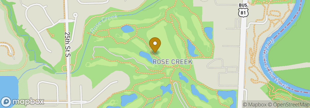 Map location: Rose Creek Golf Course