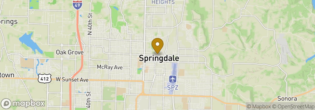 Map location: Springdale