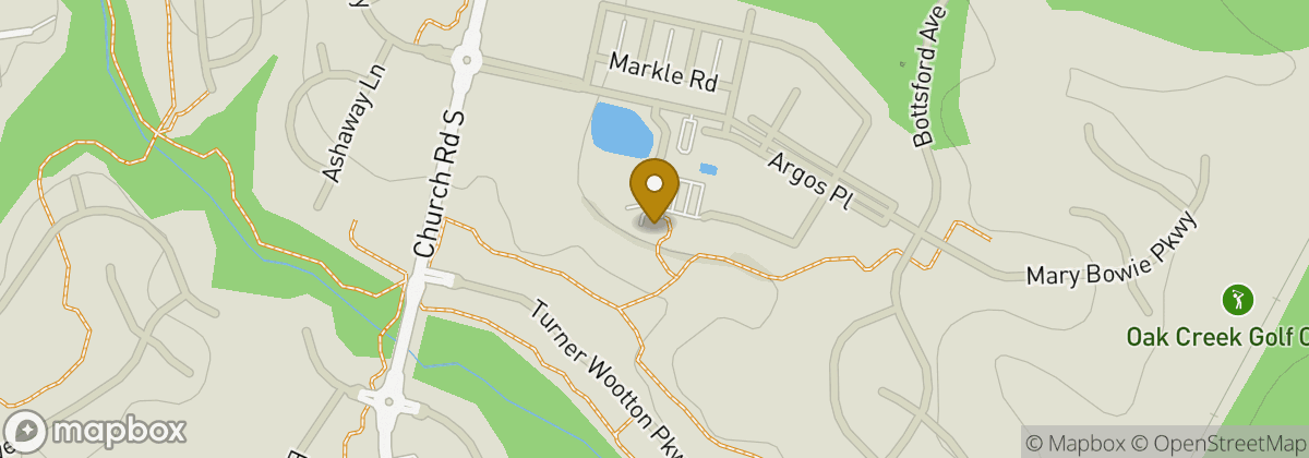 Map location: Oak Creek Golf Club