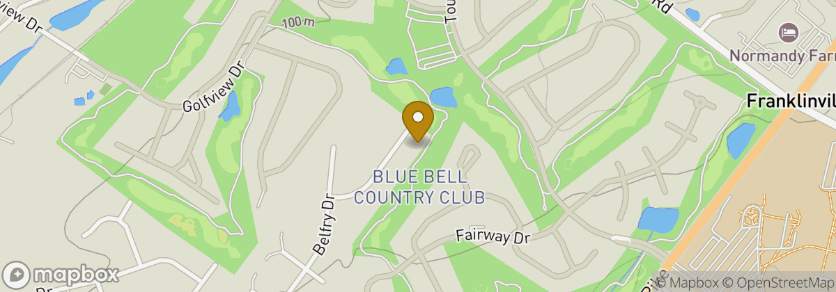 Map location: Blue Bell Country Club