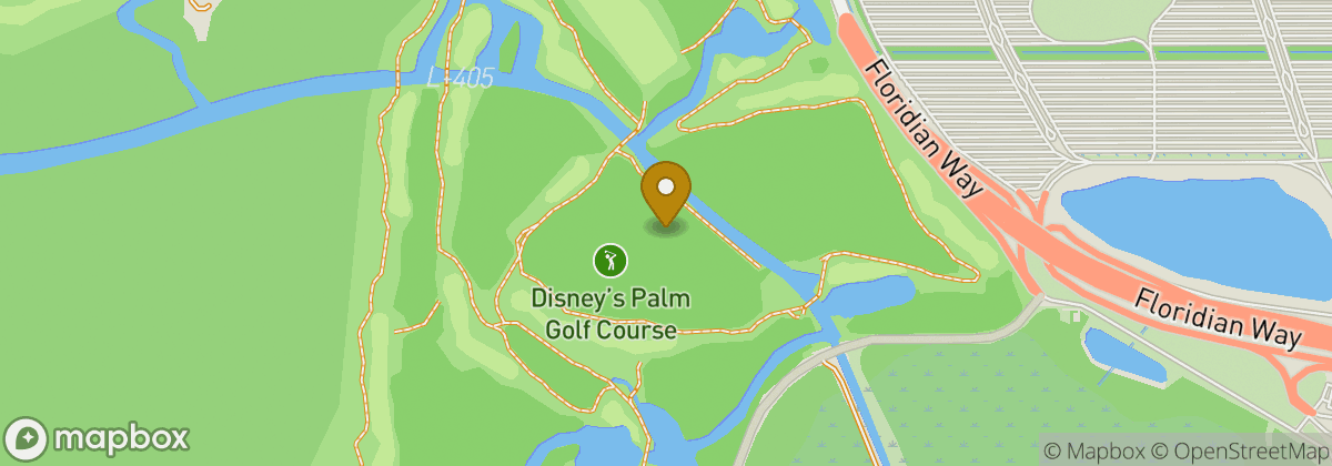Map location: Disney's Palm Golf Course