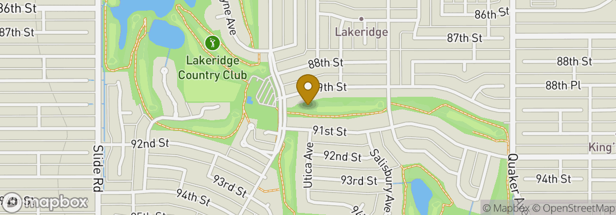Map location: Lakeridge Country Club