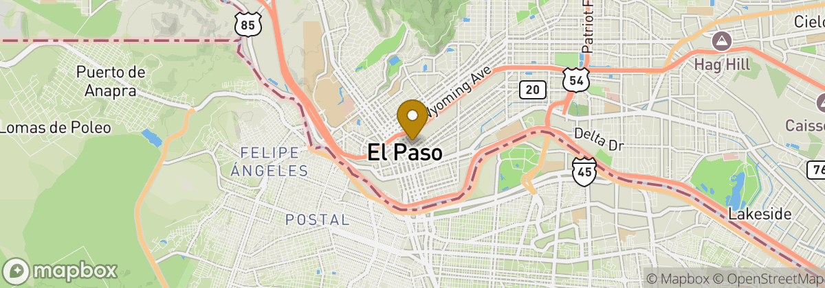 Map location: El Paso