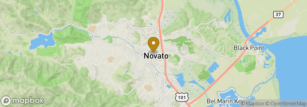 Map location: Novato