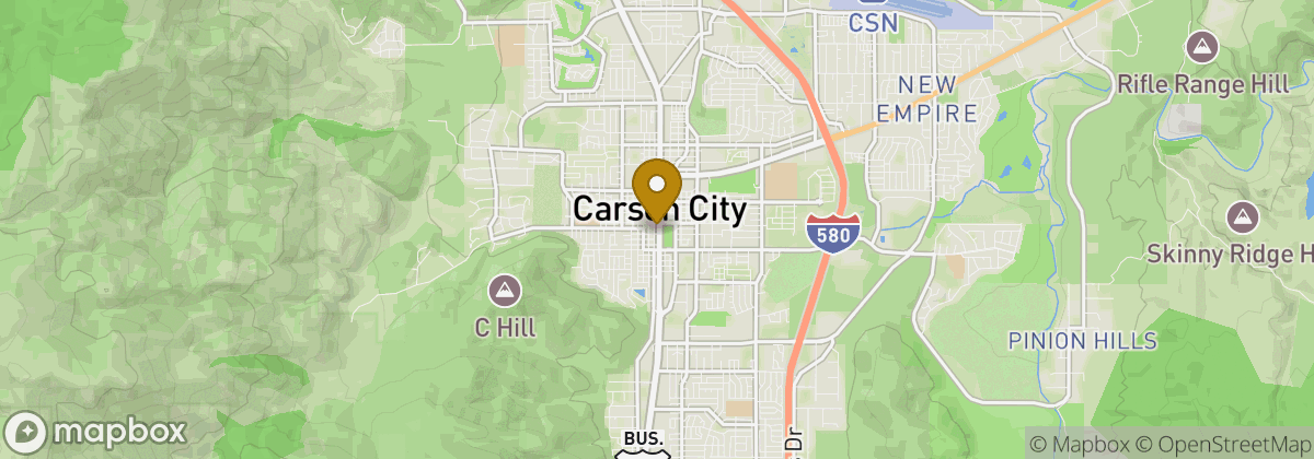 Map location: Carson City