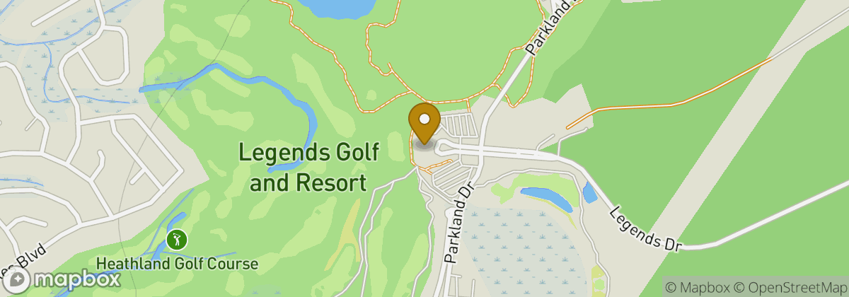 Map location: Legends Golf & Resort