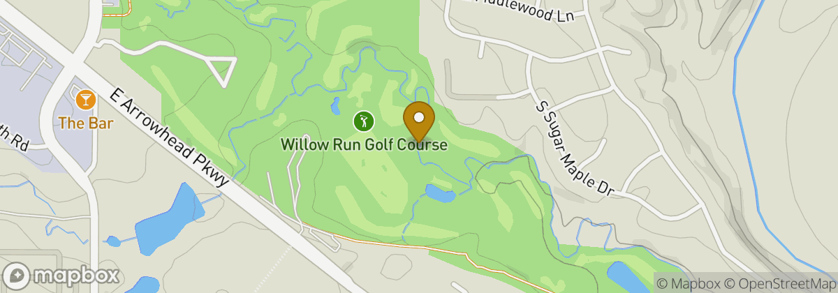 Map location: Willow Run Golf Course