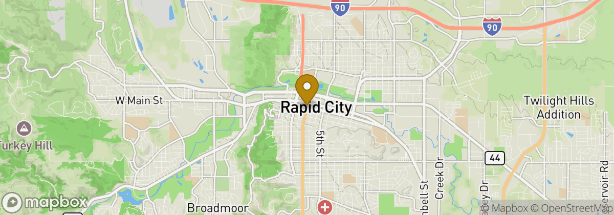 Map location: Rapid City