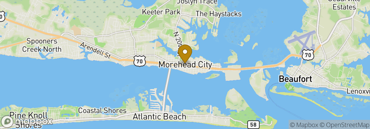 Map location: Morehead City