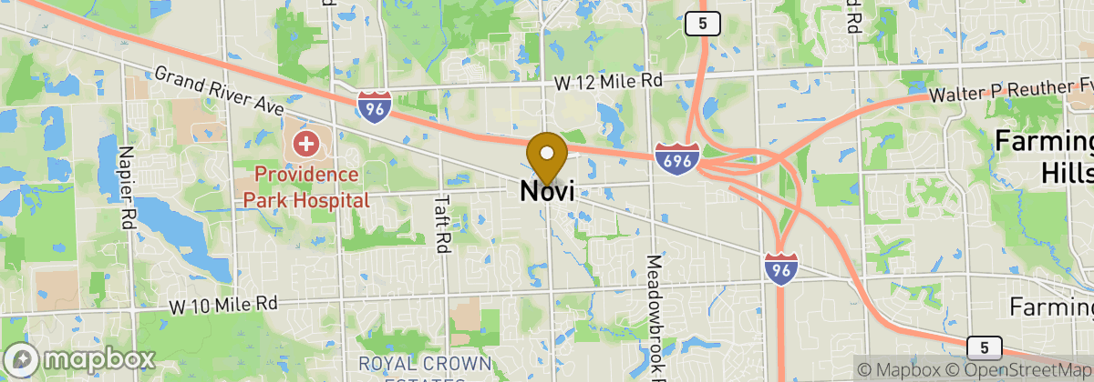 Map location: Novi