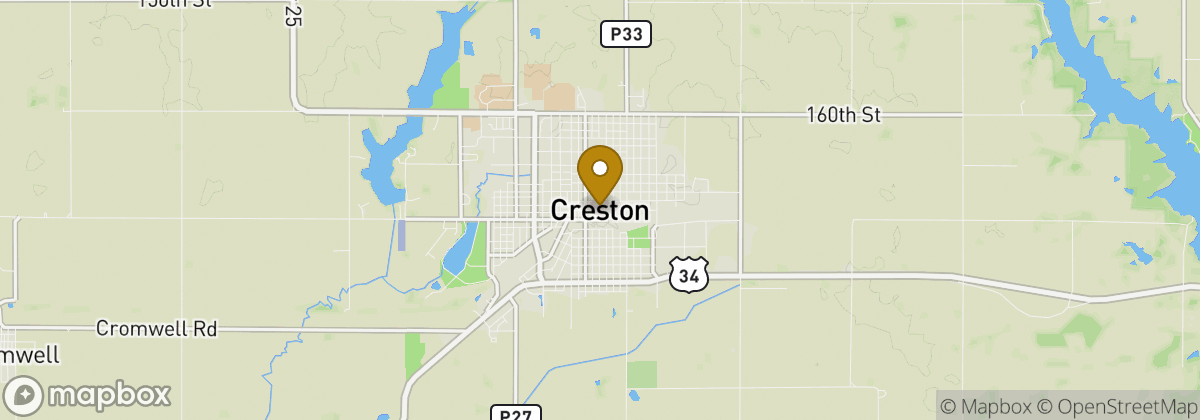 Map location: Creston
