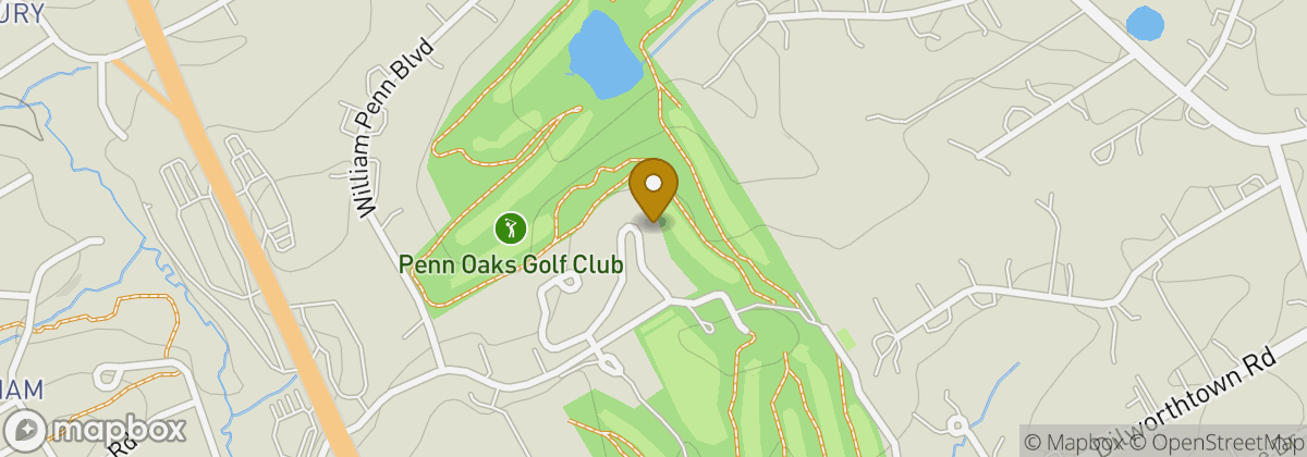 Map location: Penn Oaks Golf Club