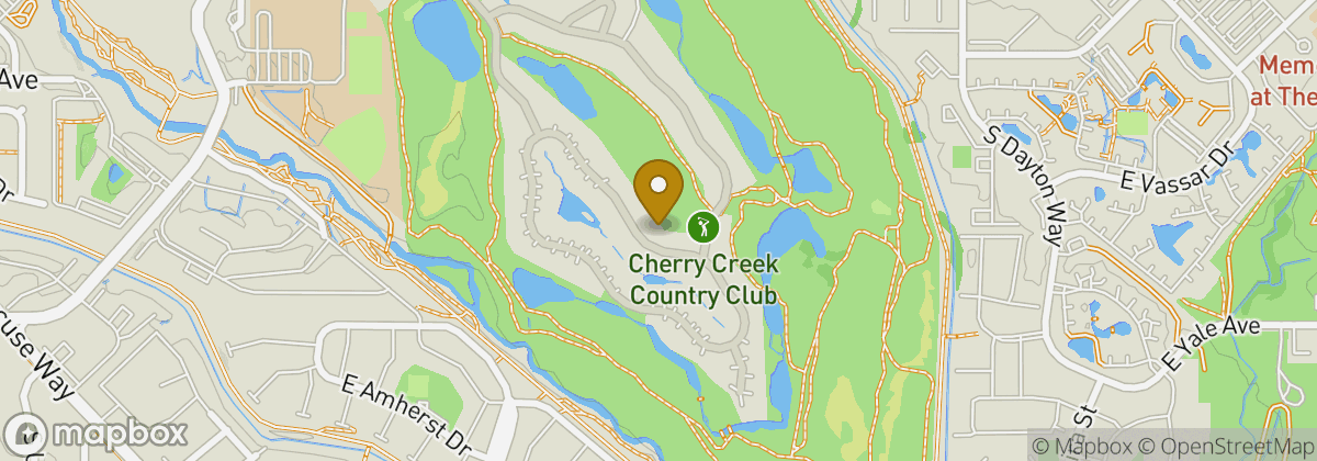 Map location: Cherry Creek Country Club