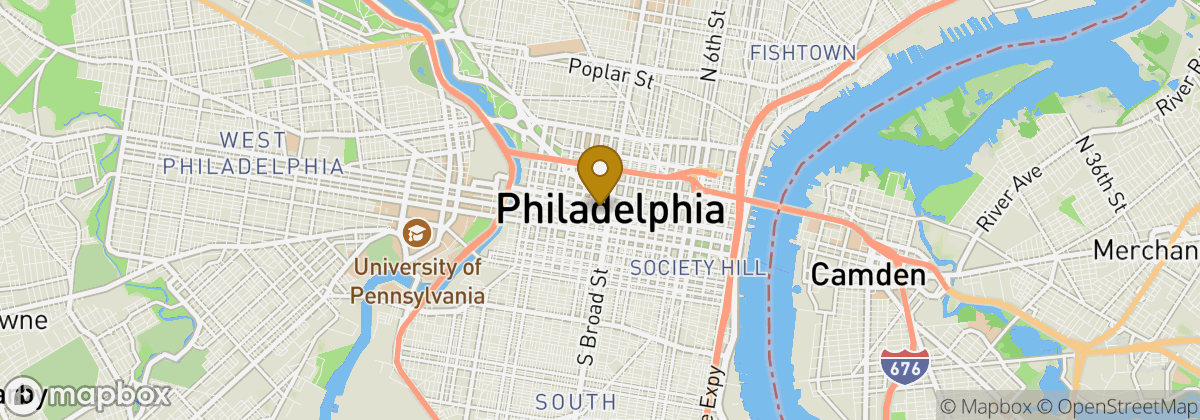 Map location: Philadelphia