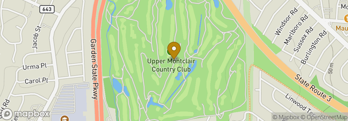 Map location: Upper Montclair Country Club