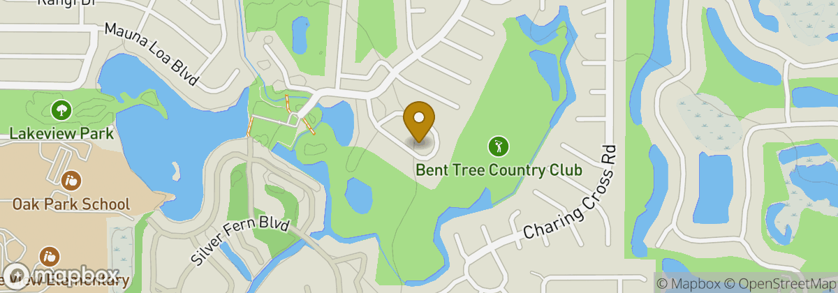 Map location: Bent Tree Country Club