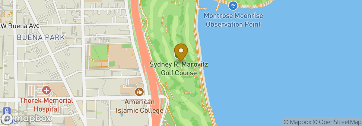 Map location: Sydney R. Marovitz Golf Course