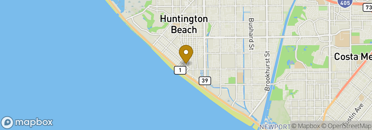 Map location: Huntington Beach