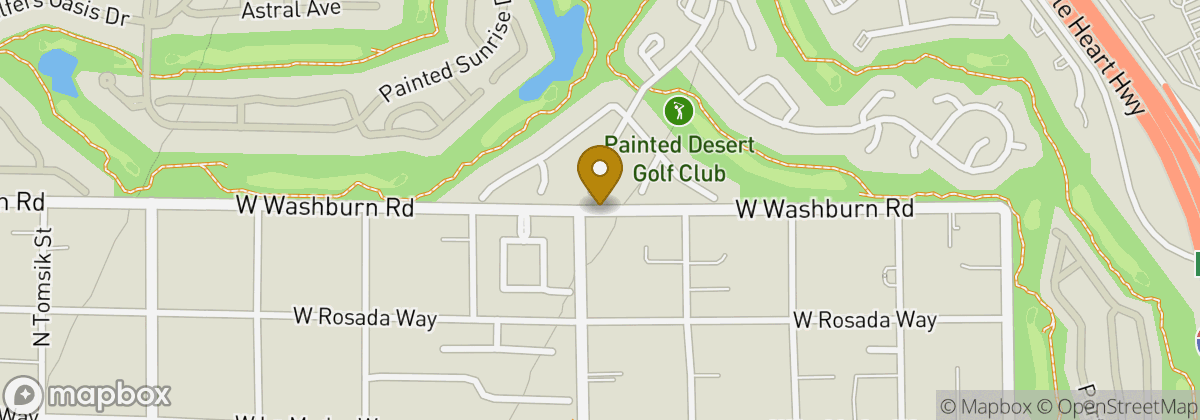 Map location: Painted Desert Golf Club