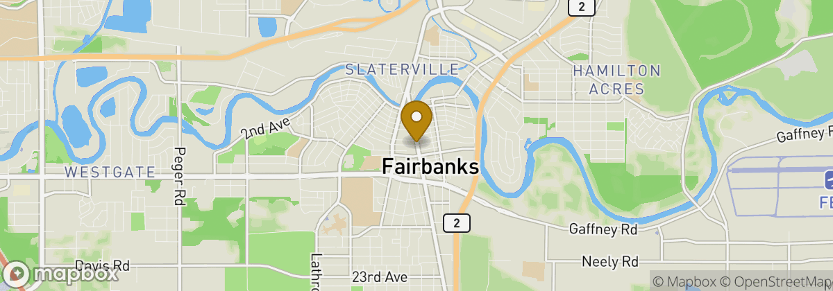 Map location: Fairbanks