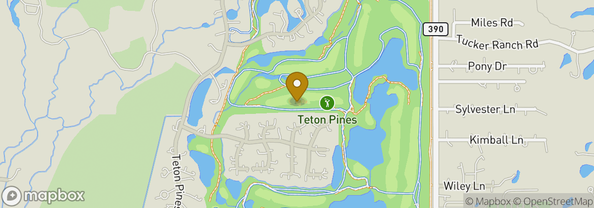 Map location: Teton Pines Country Club