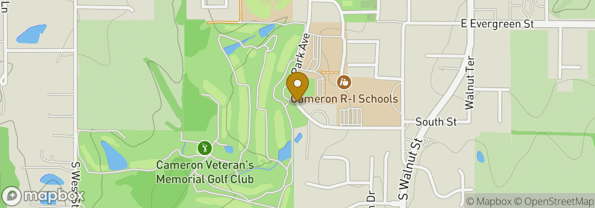 Map location: Cameron Golf Course