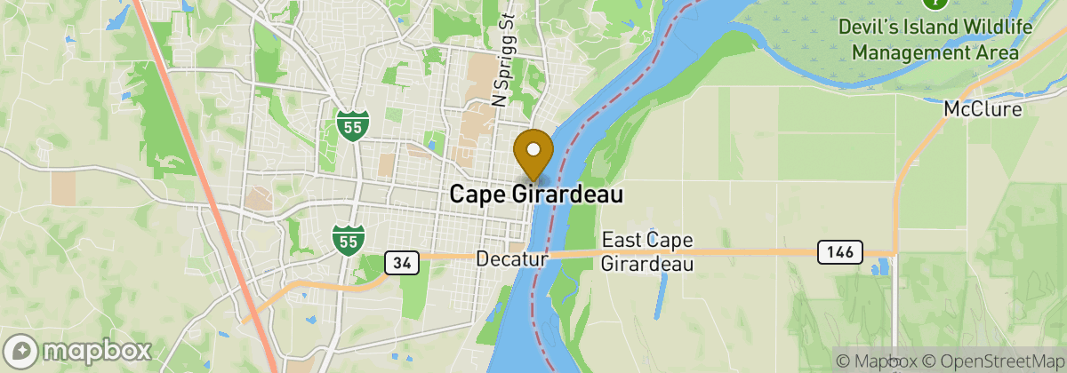 Map location: Cape Girardeau