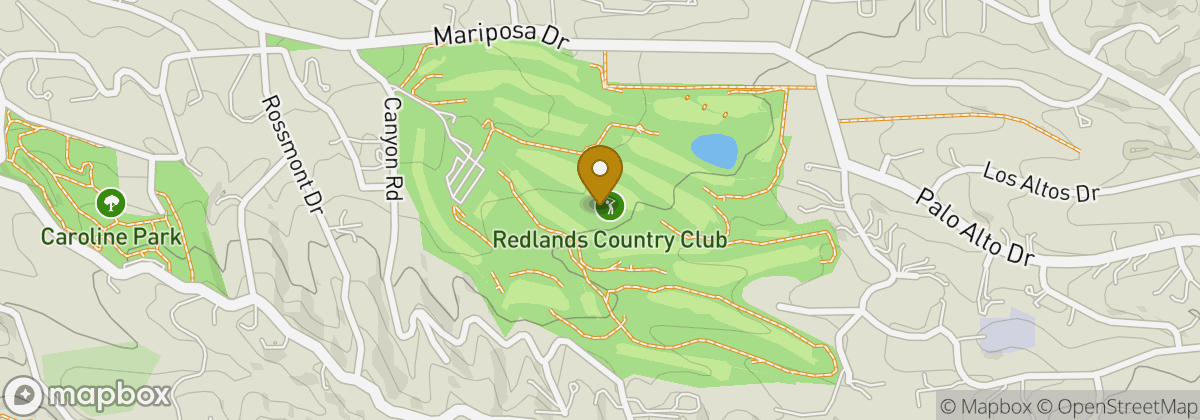 Map location: Redlands Country Club