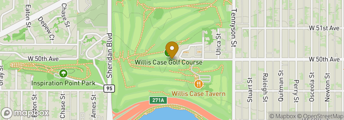 Map location: Willis Case Golf Course