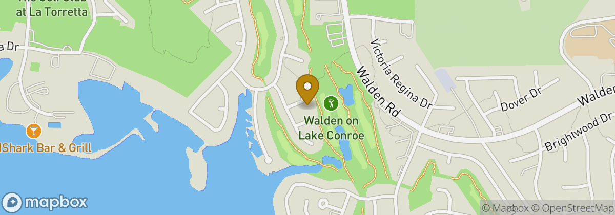 Map location: Walden on Lake Conroe Golf Club