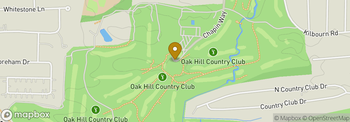 Map location: Oak Hill Country Club