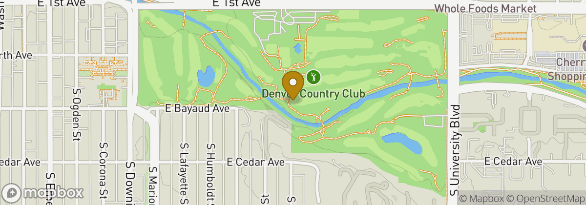 Map location: Denver Country Club