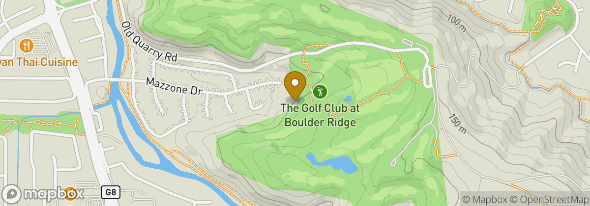 Map location: The Golf Club at Boulder Ridge
