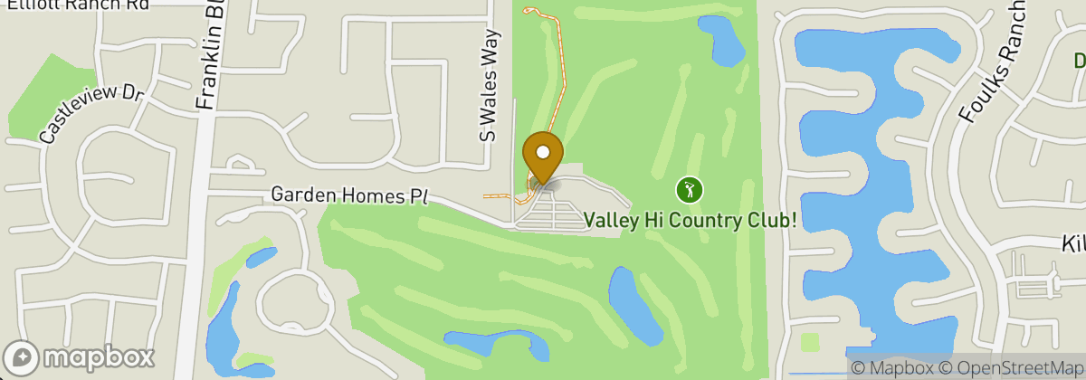 Map location: Valley Hi Country Club!