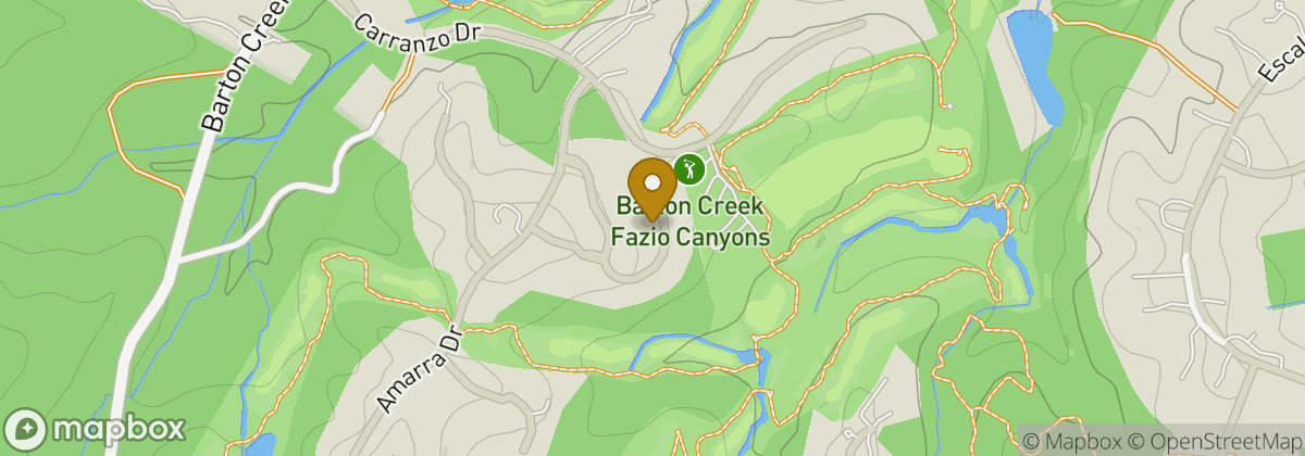 Map location: Barton Creek Fazio Canyons Golf Course