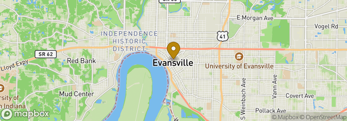 Map location: Evansville