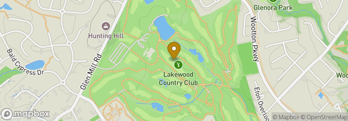 Map location: Lakewood Country Club