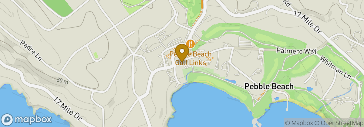 Map location: The Lodge at Pebble Beach