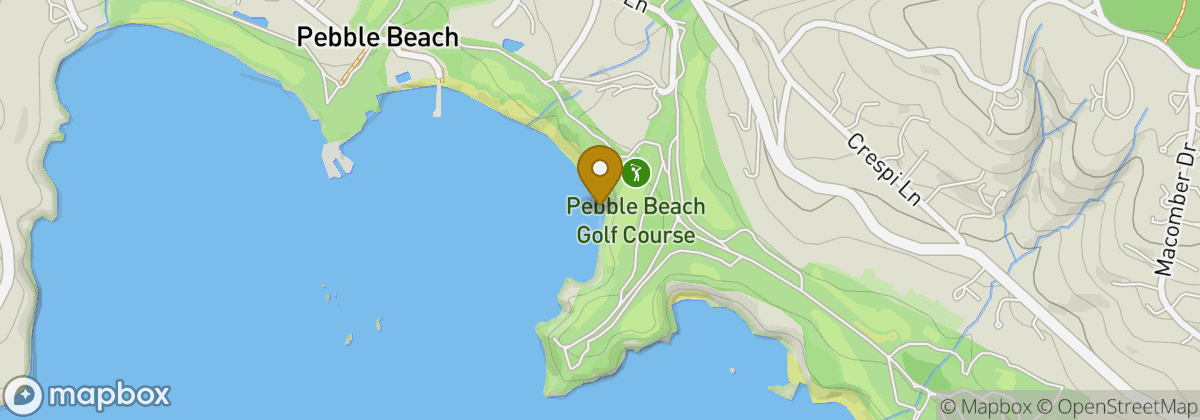 Map location: Pebble Beach Golf Course