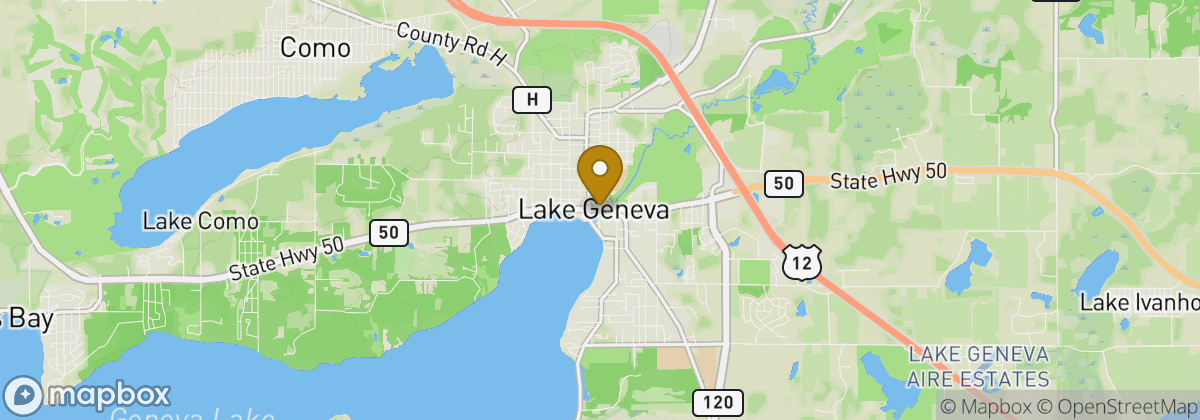 Map location: Lake Geneva