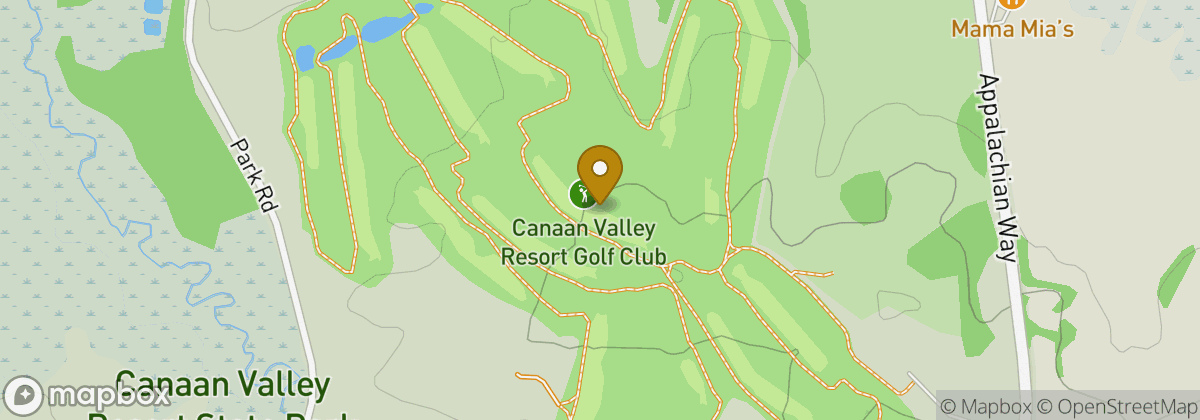 Map location: Canaan Valley Resort Golf Club