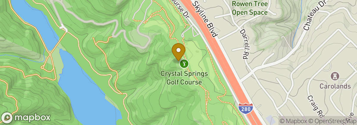 Map location: Crystal Springs Golf Course